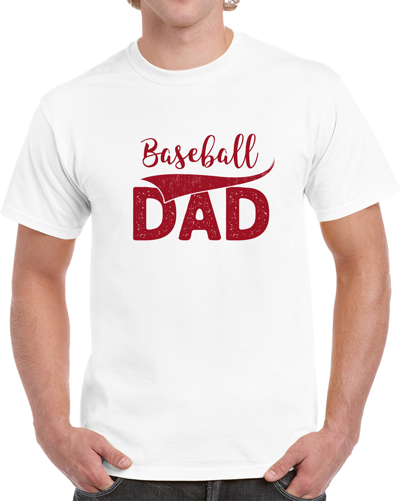 Baseball Dad Fathers Day Gift Sports Lover T Shirt